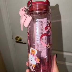 Starbucks Pink Bear Design Bottle